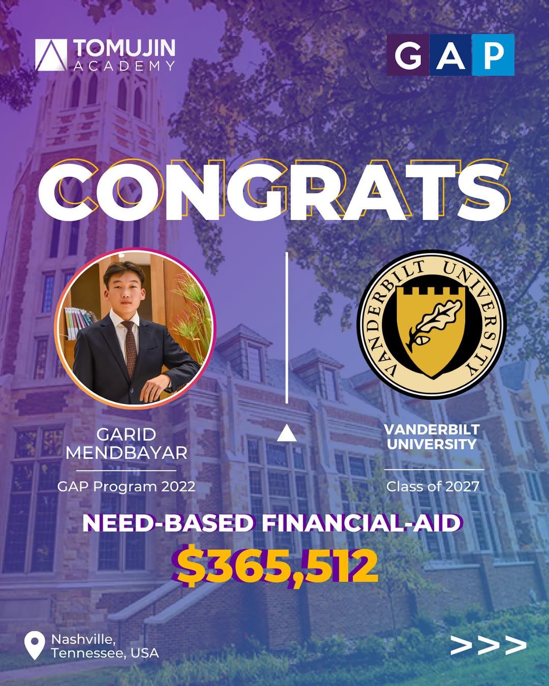 Garid Mendbayar - Vanderbilt University